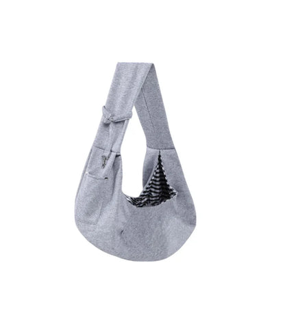 Dog Carrier Sling - Reversible Puppy Carrier Purse with Storage Pocket, Hand-Free Dog Sling Carrier for Carry Small Dogs and Cats, Travel Safety Harness, Dog and Cat Harness