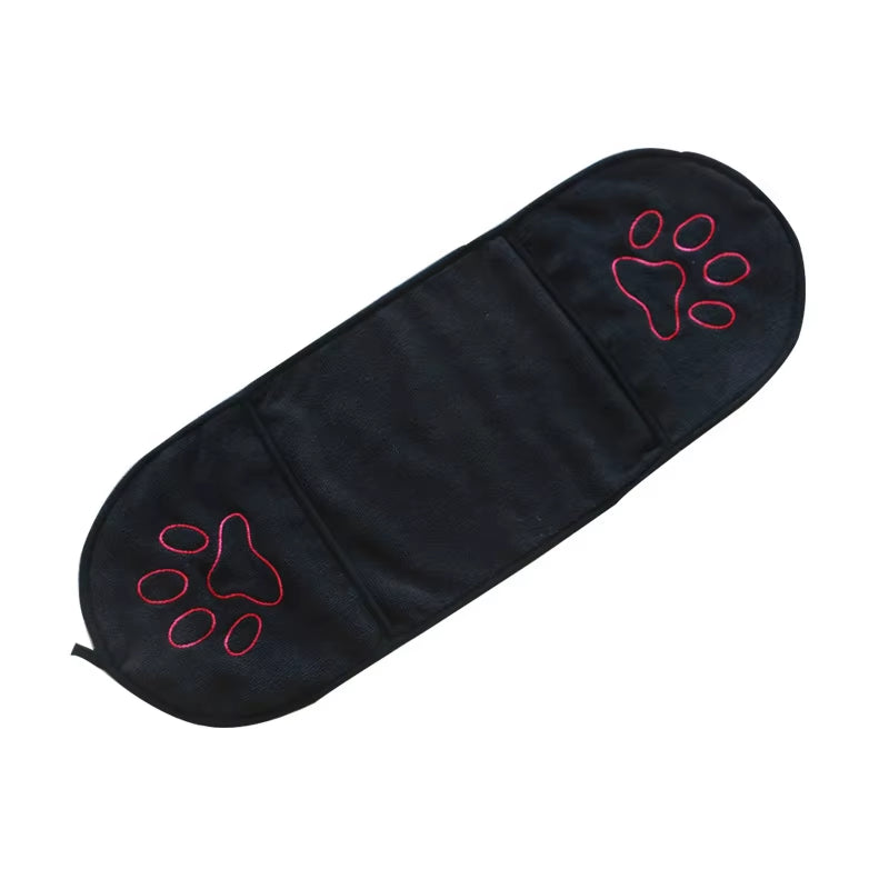 Quick-Dry Pet Bath Towel with Hand Pockets