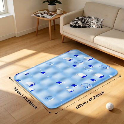 [Meynnpet] XXXL Cooling Pet Mat for Small Big Dogs and Cats Puppy/Dog Cooling Blanket/Extra Large Durable Pad for Large Dog/Portable/Machine Washable/Durable/Blanket Washable Accessories/Non-Slip Summer Crate Bed for Large Dogs
