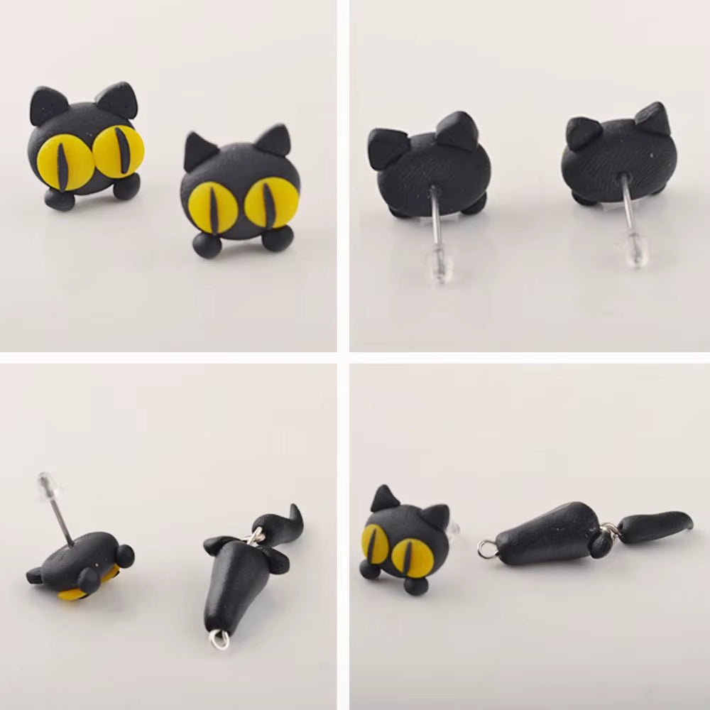 Temperament Fashion Design Party Carrot Raccoon Women Jewelry Korean Earrings Cartoon Stud Earrings 3D Animal Earring