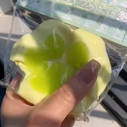 1Pc Cute Cat Paw Squeeze Toy Soft Sticky Decompressing Stress Relief Slow Rebound Jelly Pinch Toy for Kids Adults Squishy Toy
