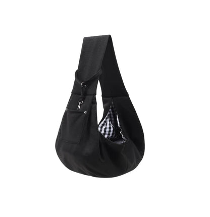 Reversible Dog Carrier Sling with Storage Pocket - Hands-Free Pet Carrier for Small Dogs and Cats, Travel Safety Harness