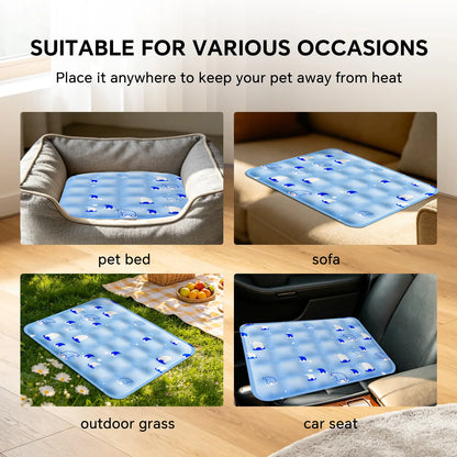 [Meynnpet] XXXL Cooling Pet Mat for Small Big Dogs and Cats Puppy/Dog Cooling Blanket/Extra Large Durable Pad for Large Dog/Portable/Machine Washable/Durable/Blanket Washable Accessories/Non-Slip Summer Crate Bed for Large Dogs