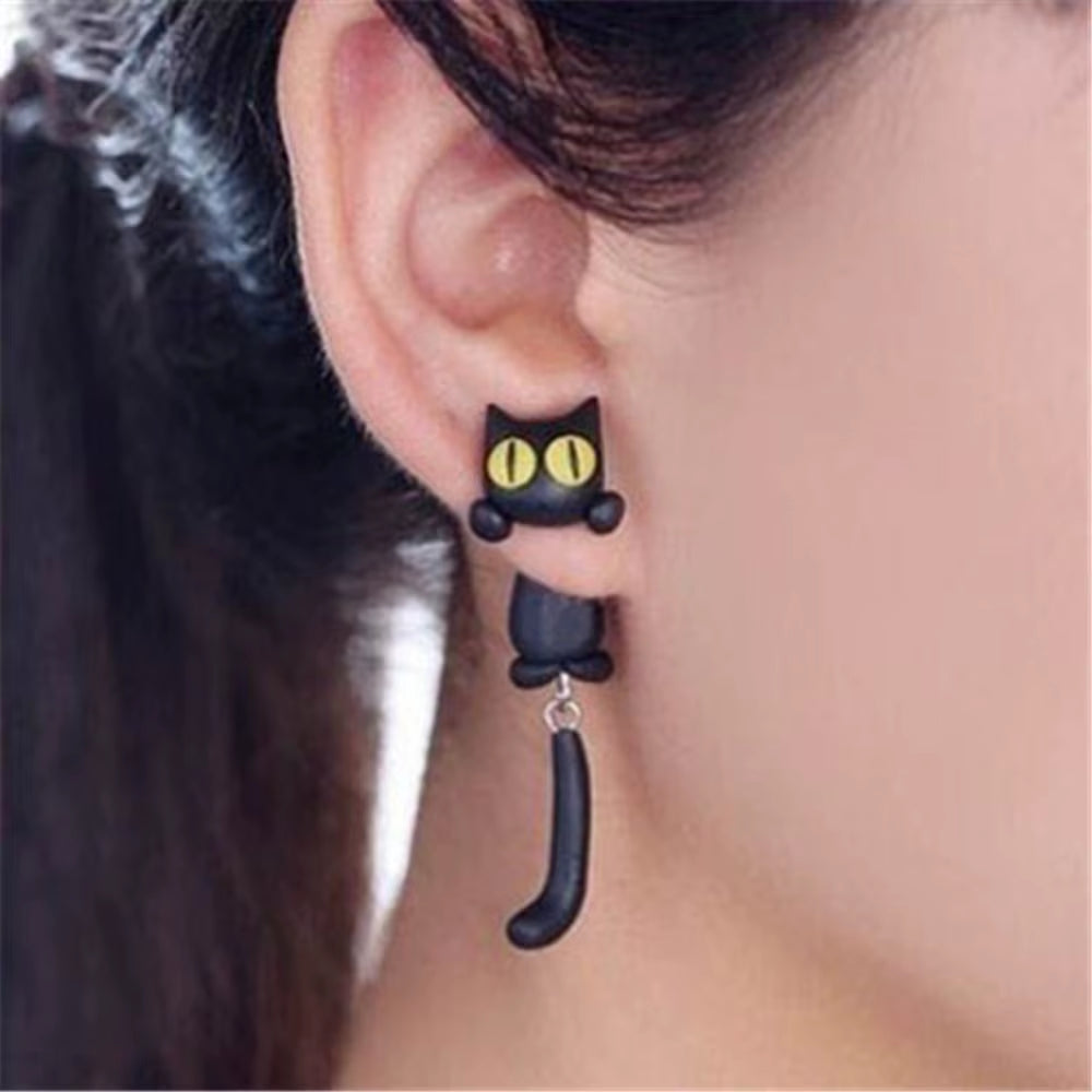 Temperament Fashion Design Party Carrot Raccoon Women Jewelry Korean Earrings Cartoon Stud Earrings 3D Animal Earring