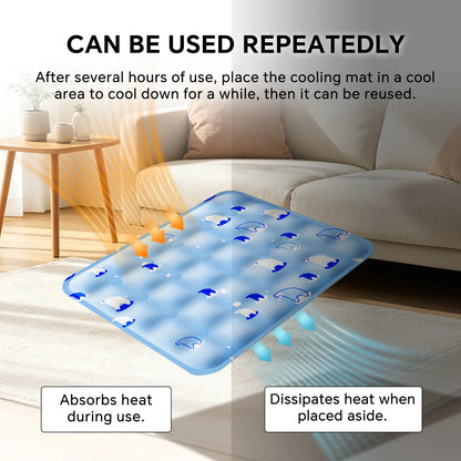 [Meynnpet] XXXL Cooling Pet Mat for Small Big Dogs and Cats Puppy/Dog Cooling Blanket/Extra Large Durable Pad for Large Dog/Portable/Machine Washable/Durable/Blanket Washable Accessories/Non-Slip Summer Crate Bed for Large Dogs