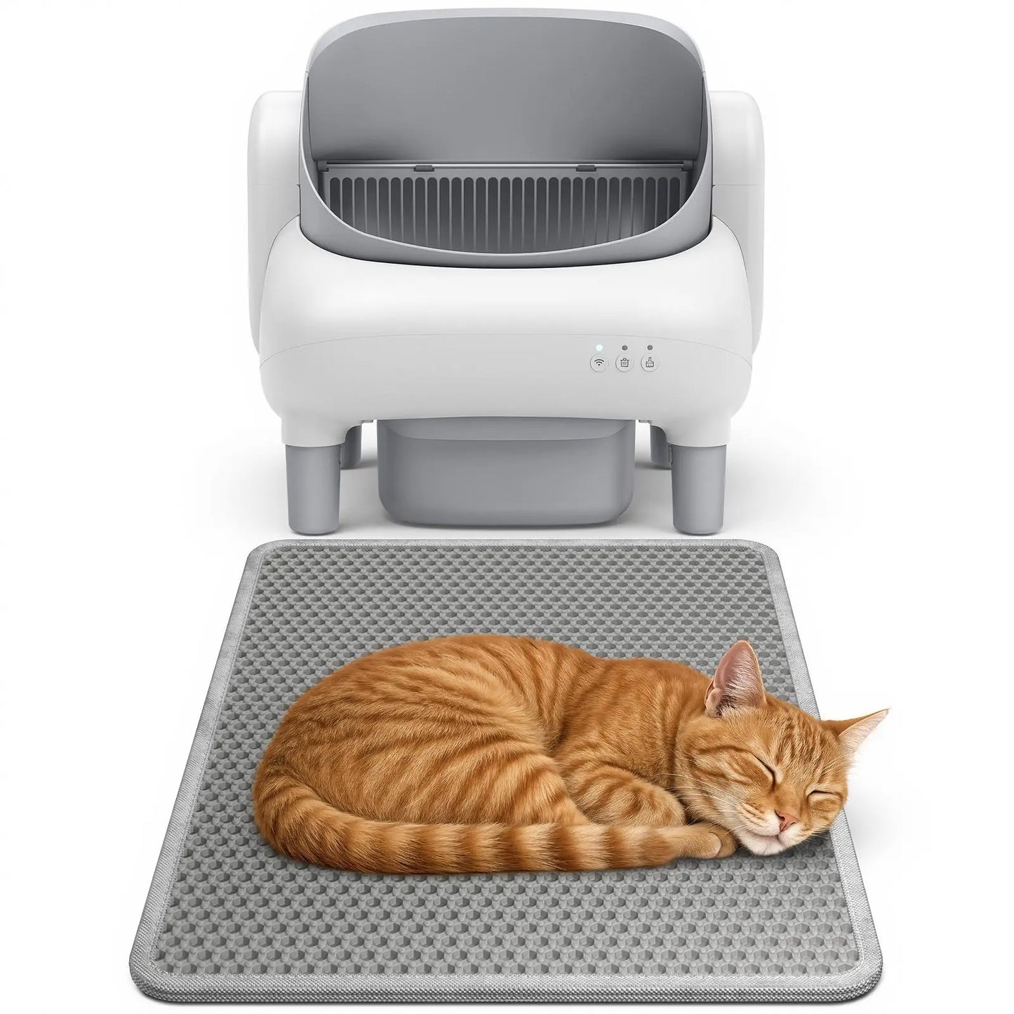 Soft Leakproof EVA Cat Litter Mat, Double-Layer Honeycomb Design Trapper, Easy-Clean Floor Protection Accessory for Cat Litter Boxes #Summervibes #Petlovers